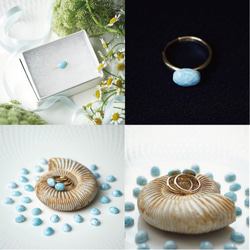 Freesize ring ＃11~free with Larimar. 第2張的照片