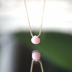 14KGF 40cm Neckrace Pink opal. 第1張的照片