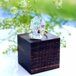 Freesize ring ＃11~free with Fluorite 第2張的照片