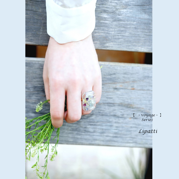 Freesize ring ＃11~free with Fluorite 第5張的照片