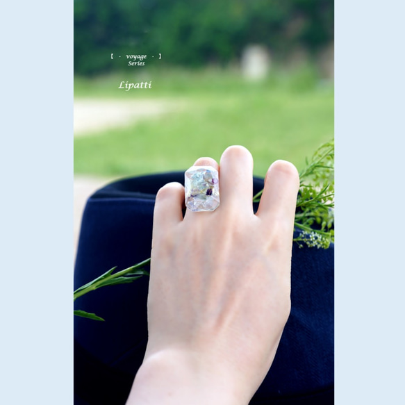 Freesize ring ＃11~free with Fluorite 第3張的照片