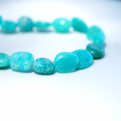 14KGF 70cm Necklace with Amazonite and Labradorite. 第5張的照片