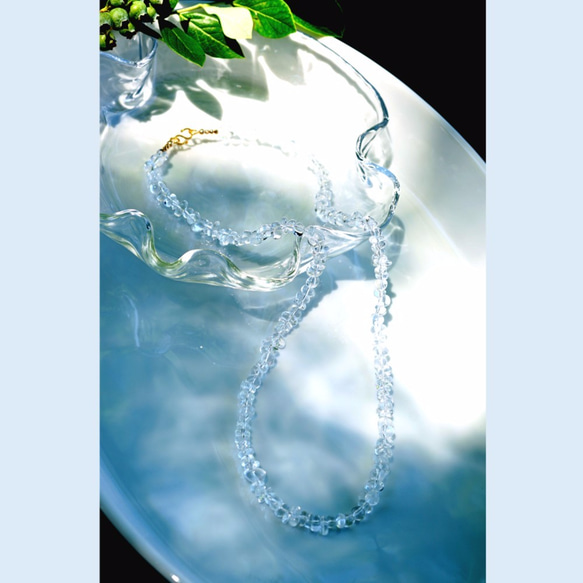 14KGF 70cm Necklace with Crystal Quartz. 第2張的照片