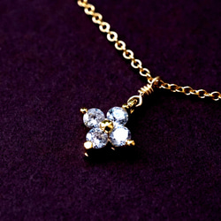 14KGF 40cm Necklace with cubic zirconia. 第3張的照片
