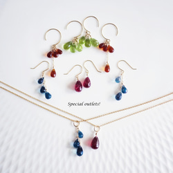 Outlet K18 Pierced Earring with Ruby 第5張的照片