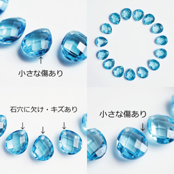 Outlet! K18 Pierced earring with Swiss blue topaz 第2張的照片