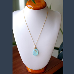 14KGF 40cm Neckrace with Chalcedony. 第3張的照片