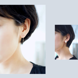 14KGF Pierced earring. 第3張的照片