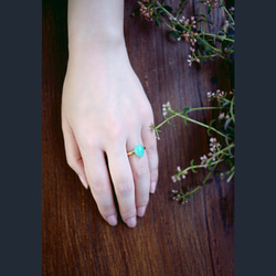 Freesize ring #11~ with Amazonite 第2張的照片