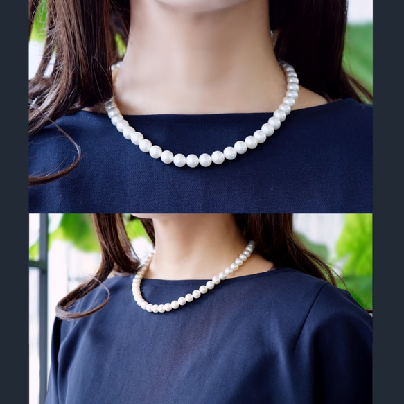 40cm Neckrace with 8ｍｍ with Shell Pearls 第1張的照片