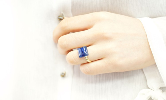 不分尺寸★藍晶石戒指 第1張的照片