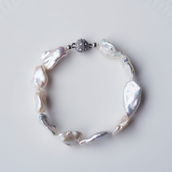 Bracelet with Fresh Water Pearl for 15cm～16.5cm wrist 第1張的照片