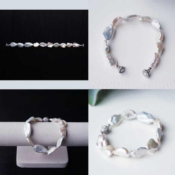 Bracelet with Fresh Water Pearl for 15cm～16.5cm wrist 第2張的照片