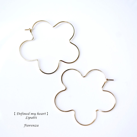 14KGF pierced earrings Flower  ～Fiorenza 第1張的照片