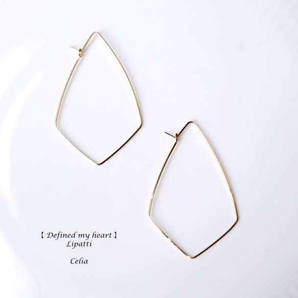 14KGF pierced earrings Arrow  ～Celia 第1張的照片