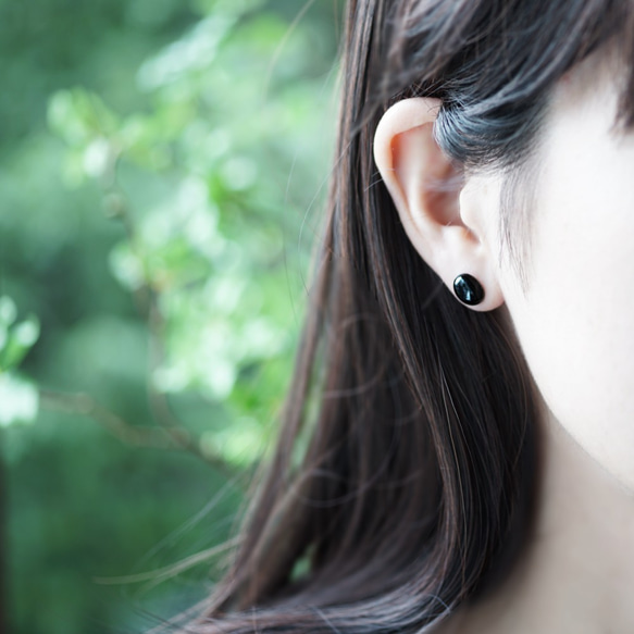 14KGF pierced earrings with cyrstal quartz,ctrine,spinel. 第6張的照片