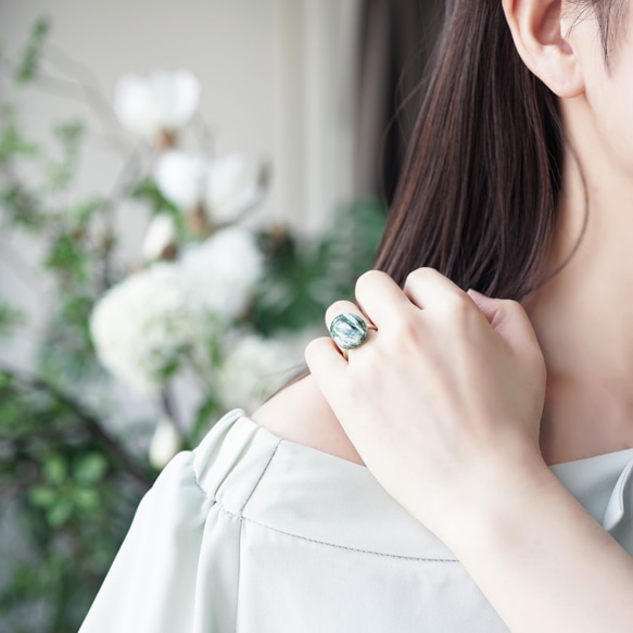 Freesize ring #11~ with Seraphinite 第2張的照片