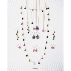 K10 50cm Necklace with multi color Tourmaline . 第5張的照片