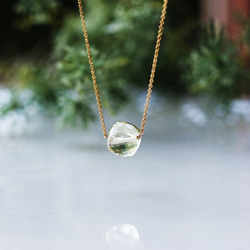 14KGF 40cm Necklace with lemon quartz. 第1張的照片