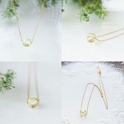 14KGF 40cm Necklace with lemon quartz. 第4張的照片