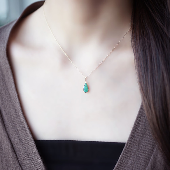 K18 40cm Necklace with Boulder Opal. 第3張的照片