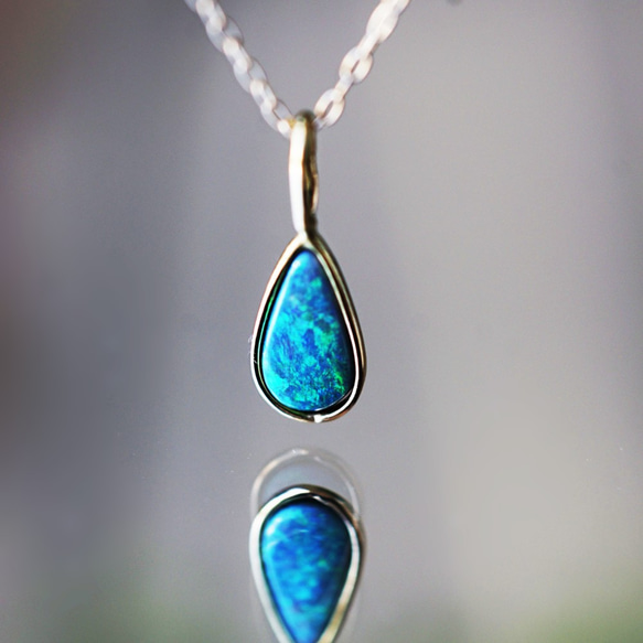 K18 40cm Necklace with Boulder Opal. 第4張的照片