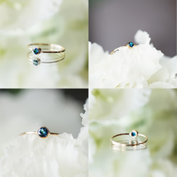 K18 ring with Blue tourmaline. 第4張的照片