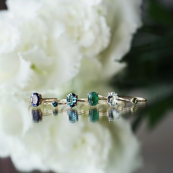 K18 ring with Blue tourmaline. 第10張的照片