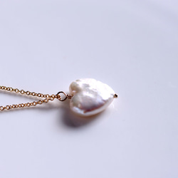 14KGF 40cm Necklace with Pearl 第1張的照片