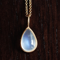 14KGF 50cm Necklace with Blue moonstone. 第1張的照片