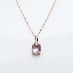 14KGF 40cm Necklace with Amethyst 第1張的照片