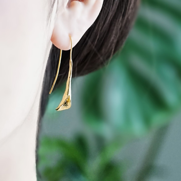 Calla lily made of Silver925 and K18 gold plate corting 第1張的照片