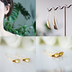 Calla lily made of Silver925 and K18 gold plate corting 第4張的照片