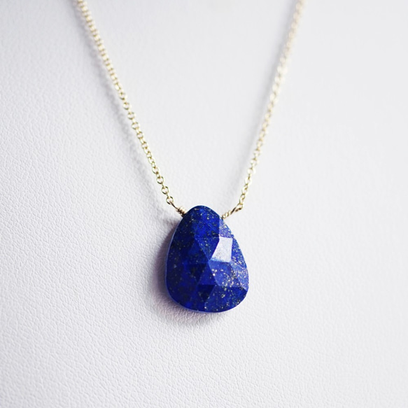 14KGF 40cm Necklace with Lapis Lazuri 第6張的照片