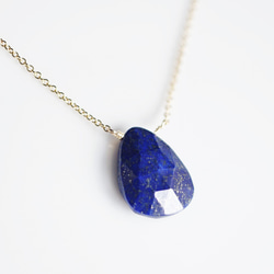 14KGF 40cm Necklace with Lapis Lazuri 第7張的照片