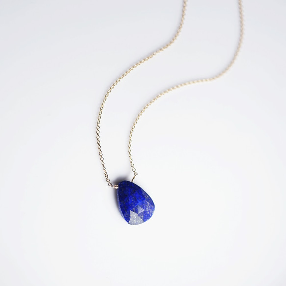 14KGF 40cm Necklace with Lapis Lazuri 第9張的照片