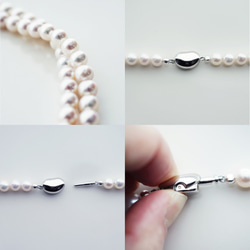100cm Necklace with fresh water pearl 第4張的照片