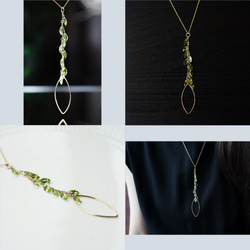 14KGF 50cm Neckrace with Peridot 第4張的照片