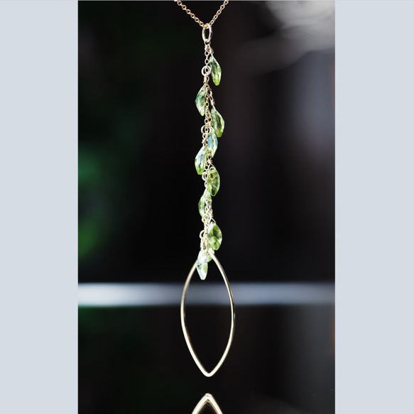 14KGF 50cm Neckrace with Peridot 第6張的照片