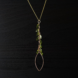 14KGF 50cm Neckrace with Peridot 第10張的照片