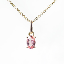 14KGF 40cm Necklace with Pink Tourmaline 第10張的照片
