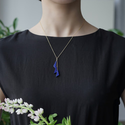 14KGF 45cm Necklace with Lapis Lazuri. 第3張的照片