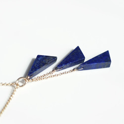 14KGF 45cm Necklace with Lapis Lazuri. 第6張的照片