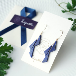 Outlet 14KGF pierced earring Lapis Lazuri. 第10張的照片