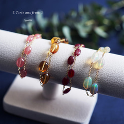 14KGF bracelet 16cm+2cm adjuster with Opal 第5張的照片