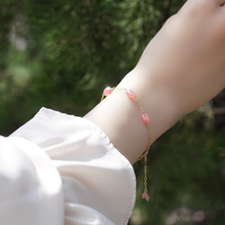 14KGF bracelet 16cm+2cm adjuster with Incarose 第3張的照片