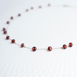 K10 40cm Necklace with Garnet 第6張的照片