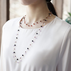 K10 40cm Necklace with Garnet 第9張的照片