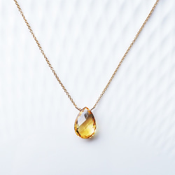 14KGF 40cm Necklace with Citrine 第6張的照片