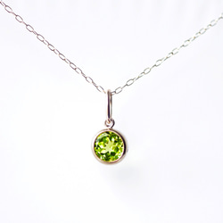 K10 40cm Necklace with Peridot 第1張的照片